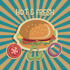 Food digital design.