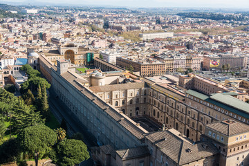 Fototapeta premium Vatican Museums from top of St. Peter's Basilica