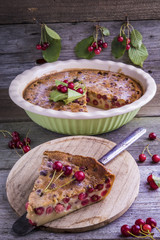 French Cherry Clafoutis cake