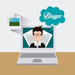 Blogger digital design.