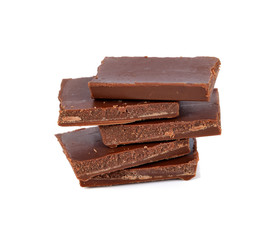 Chocolate isolated on white background