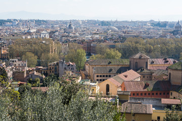 Fototapeta na wymiar Rome view from Trastevere
