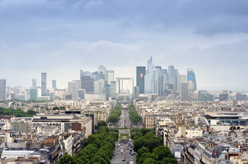 Fototapeta premium La Defense business area in Paris