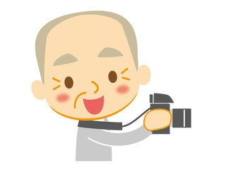 カメラとお爺ちゃん