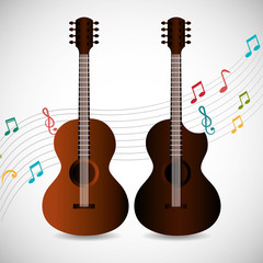 Obraz premium Music instruments design.