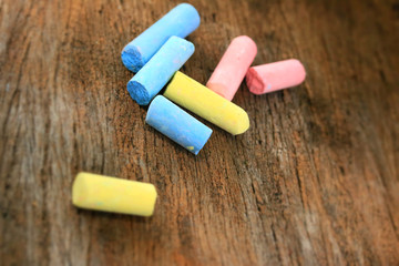 Colored crayon shock