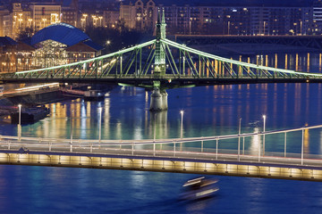 Liberty Bridge and Elisabeth Bridge