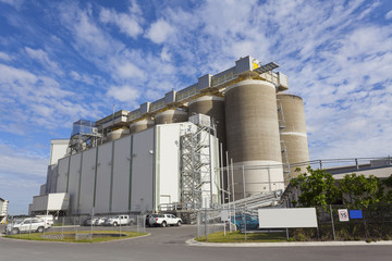 Grain storage tanks