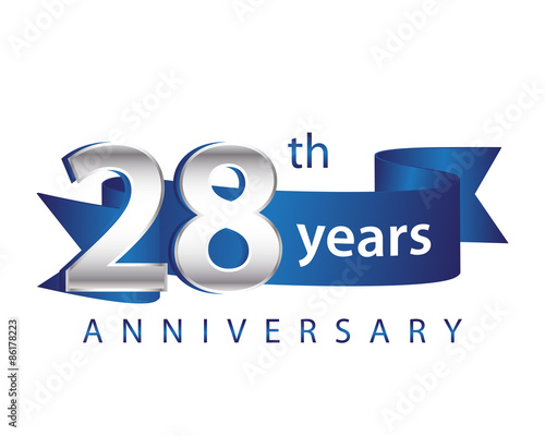 28 years anniversary logo