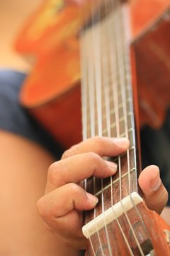 man playing guitar