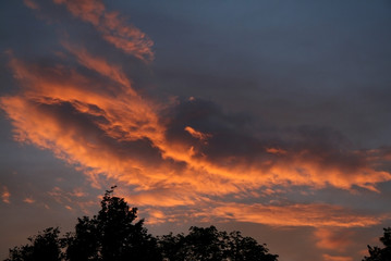Fototapeta na wymiar Cloudscape during sunset