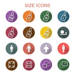 size long shadow icons
