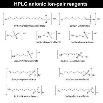 HPLC anionic ion pair reagents