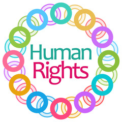 Human Rights Colorful Rings Circular 