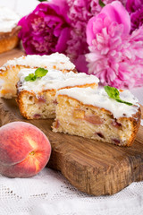 Peach cake