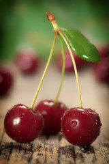 Sweet cherry  close up