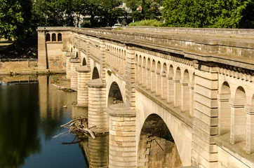 Photo sur Plexiglas Canal Brücke Canal du midi in Beziers