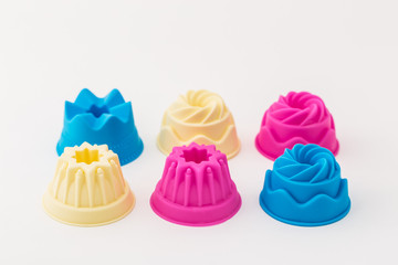 New silicon cupcake tin with variety of shapes.