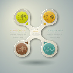 Step-by-step. Colour 3D illustration.