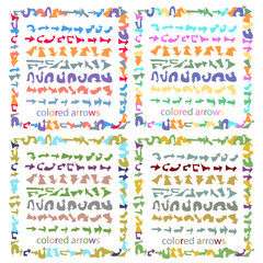 Collection of colored arrows