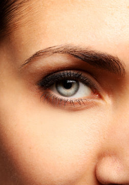 Picture of pretty woman's eye