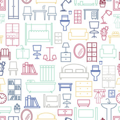 Seamless furniture pattern