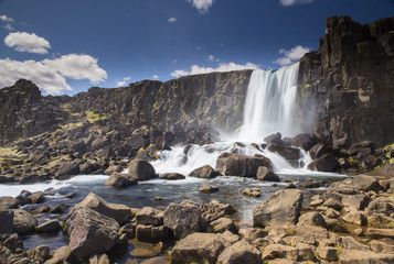 Oxarafoss waterfall
