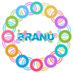 Brand Colorful Rings Circular 