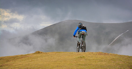 Obraz premium mountain biking