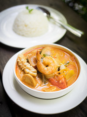 Thai food : Tom yum sea food