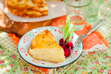 A Slice of Layered Potato Bake