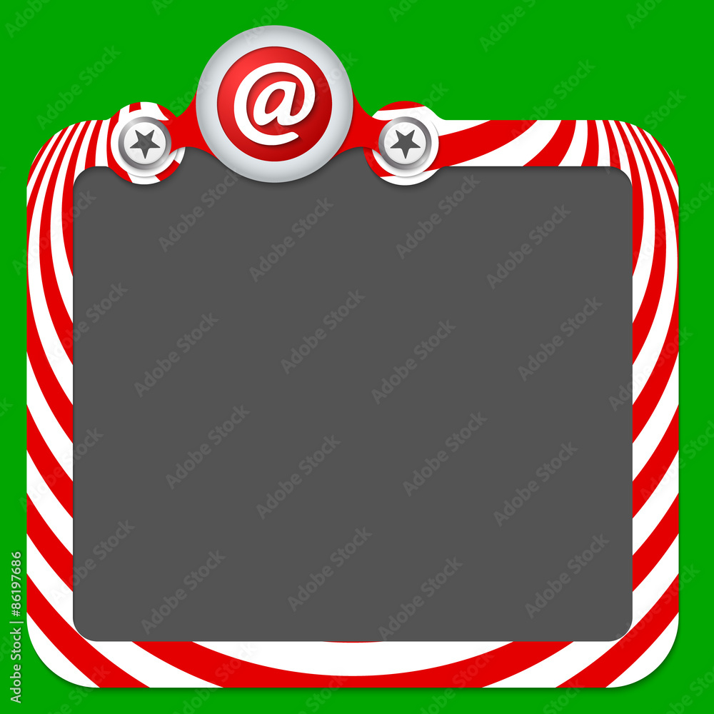 Poster abstract frame for your text and email symbol