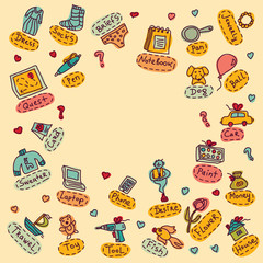 Funny happy birthday choice gift and presents greeting card