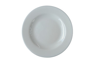 White plate isolated