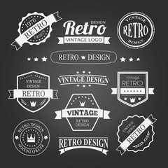 Obraz premium Retro Vintage Insignias or Logotypes set