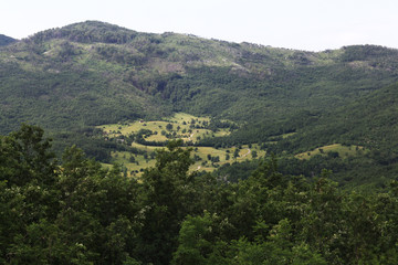 Fototapeta na wymiar European nature landscape in the mountains