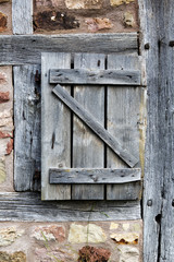 old rustic wooden barn door