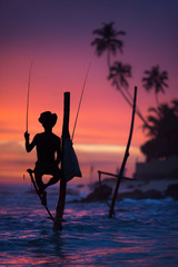 Sri Lanka's Stilt Fisherman - 86200620