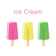 Vector Ice Lolly Set Illustration