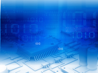 Hi-tech technological background.