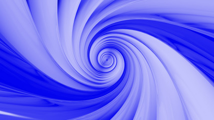 3D Spiral background blue tones wide format