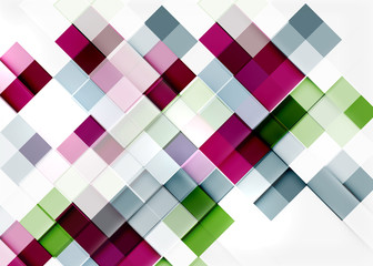 Square shape mosaic pattern design. Universal modern composition