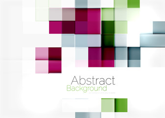 Square shape mosaic pattern design. Universal modern composition