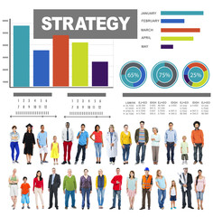 Obraz premium Strategy Plan Marketing Data Ideas Innovation Concept