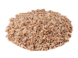 Circle of cooked buckwheat seeds
