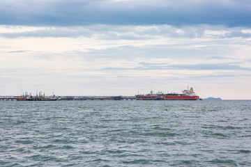 Pier for loading of coal ships