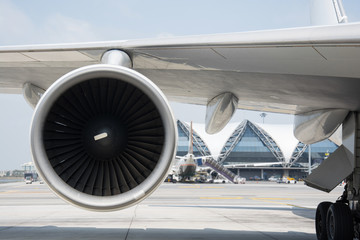 airplane turbine detail