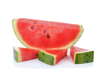 watermelon sliced  on white background