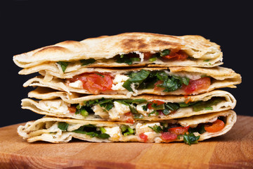 Mexican quesadillas.