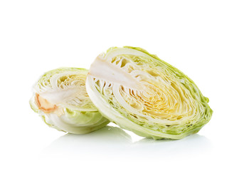 Fototapeta premium Fresh cabbage on white background
